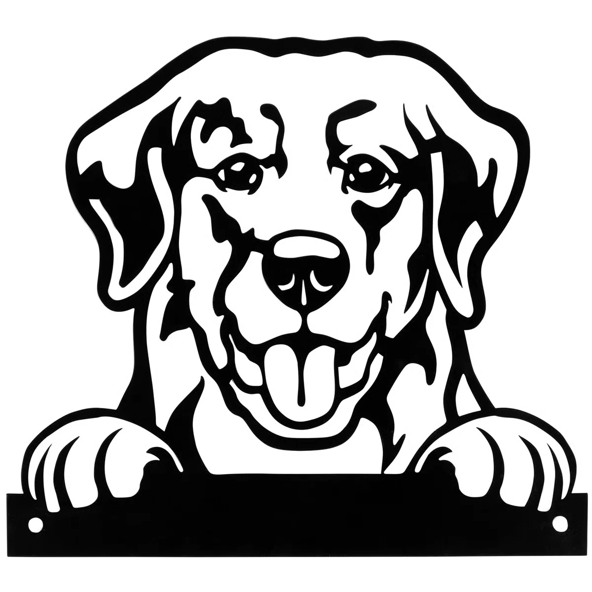 π Dog Metal Outdoor Art - Image 3