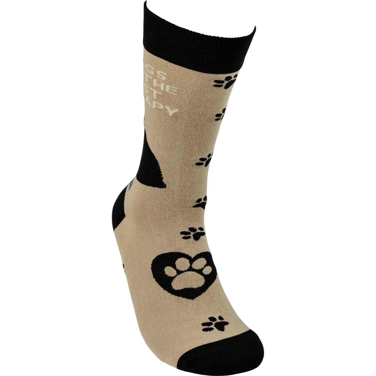 Dogs Are The Best Therapy Unisex Fun Socks - Image 3