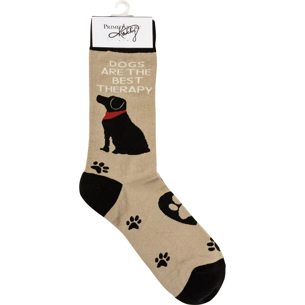 Dogs Are The Best Therapy Unisex Fun Socks - Image 4
