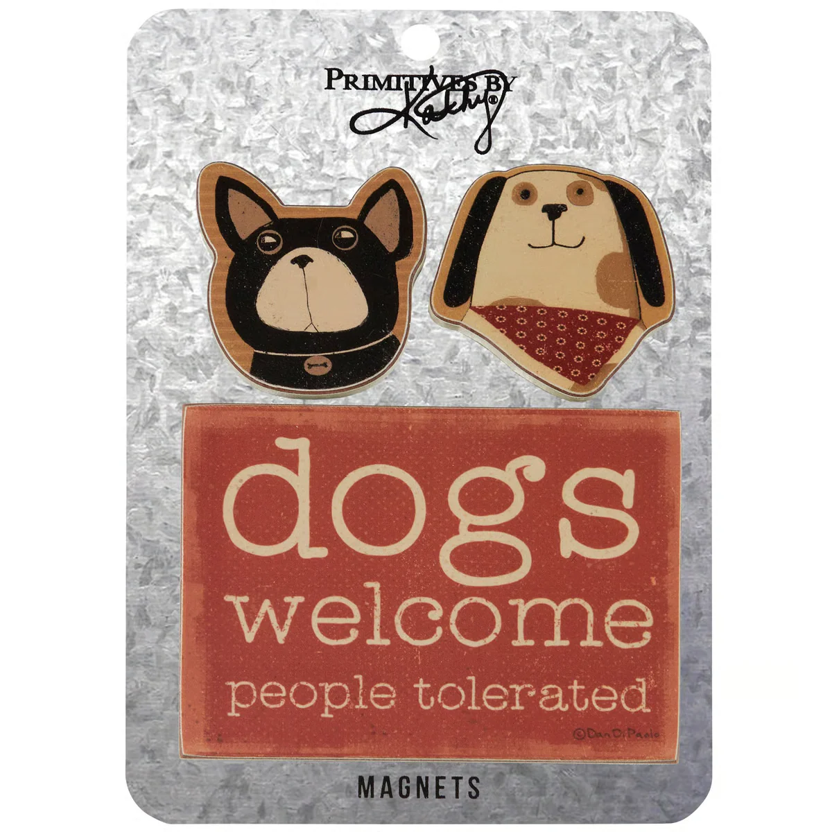 ๐ Dogs Welcome People Tolerated Magnet Set