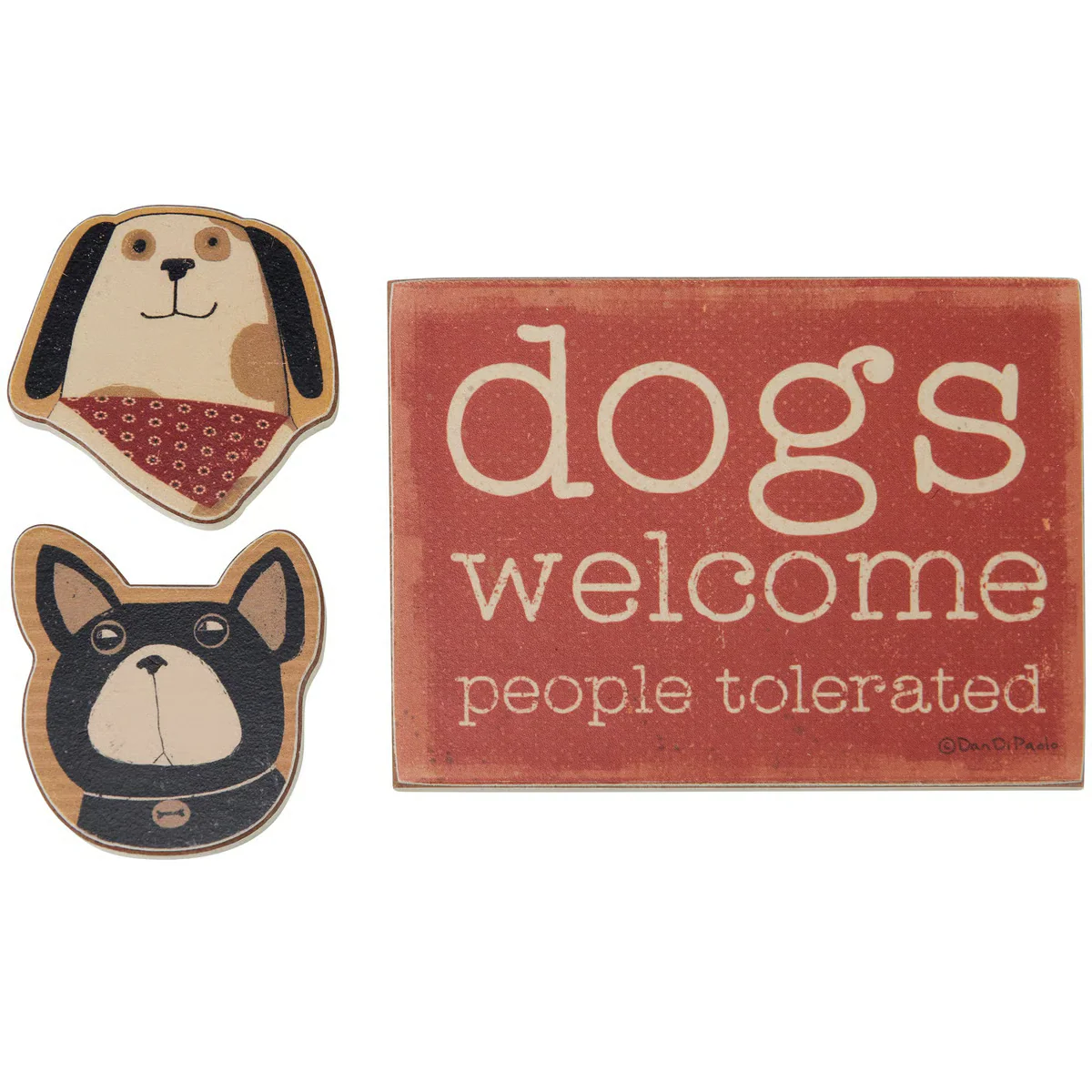 ๐ Dogs Welcome People Tolerated Magnet Set - Image 4