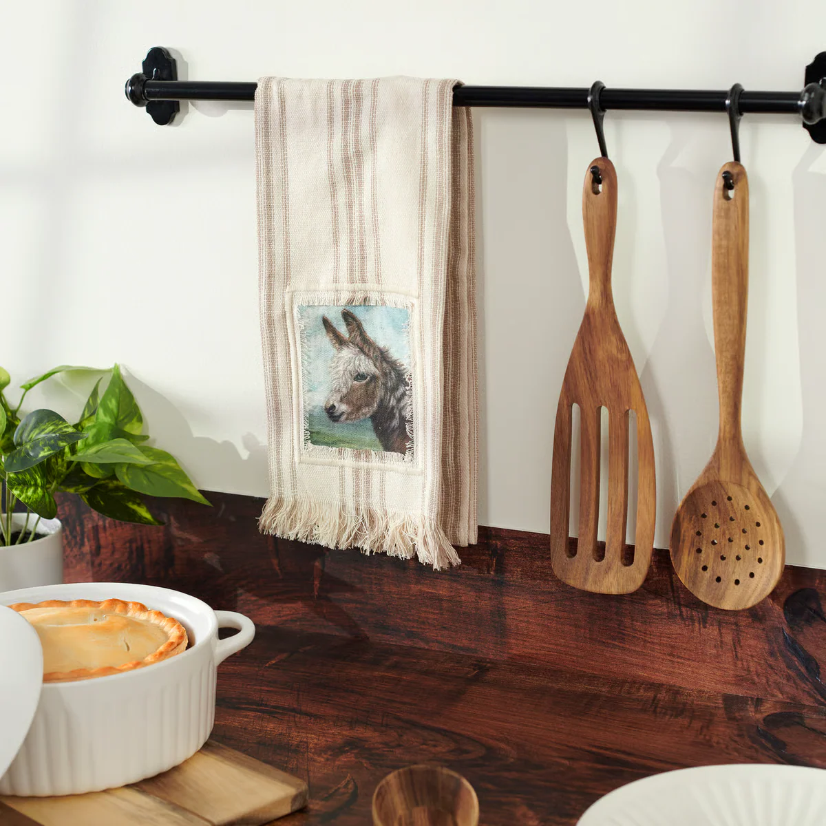 Donkey Striped Kitchen Towel - Image 2