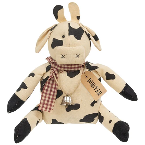 Donovan Cow with Bell Fabric Doll - Image 2
