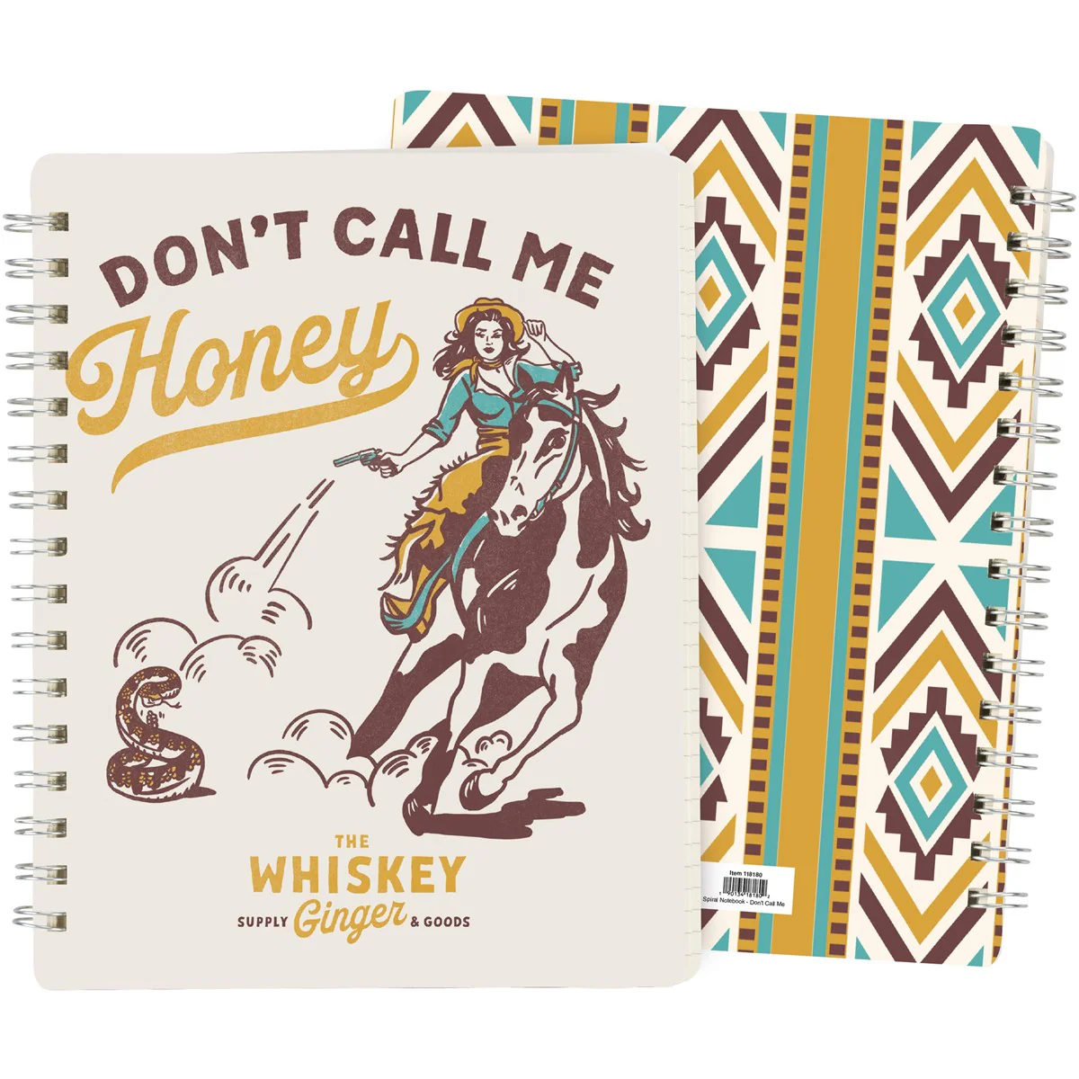 Don't Call Me Honey Cowgirl Spiral Notebook