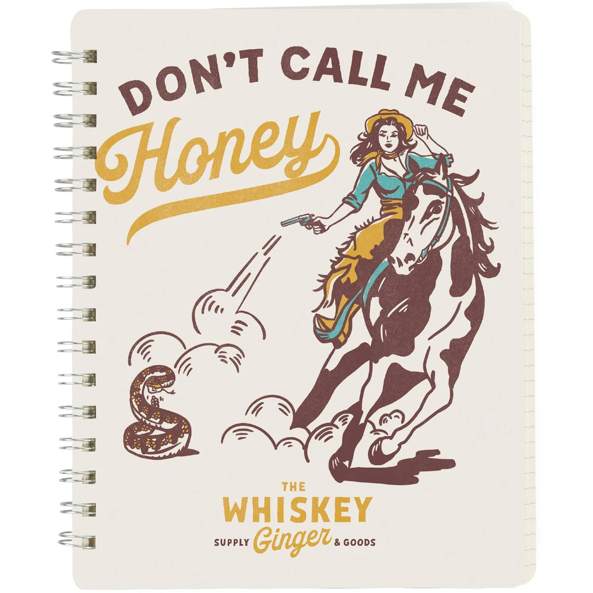 Don't Call Me Honey Cowgirl Spiral Notebook - Image 4