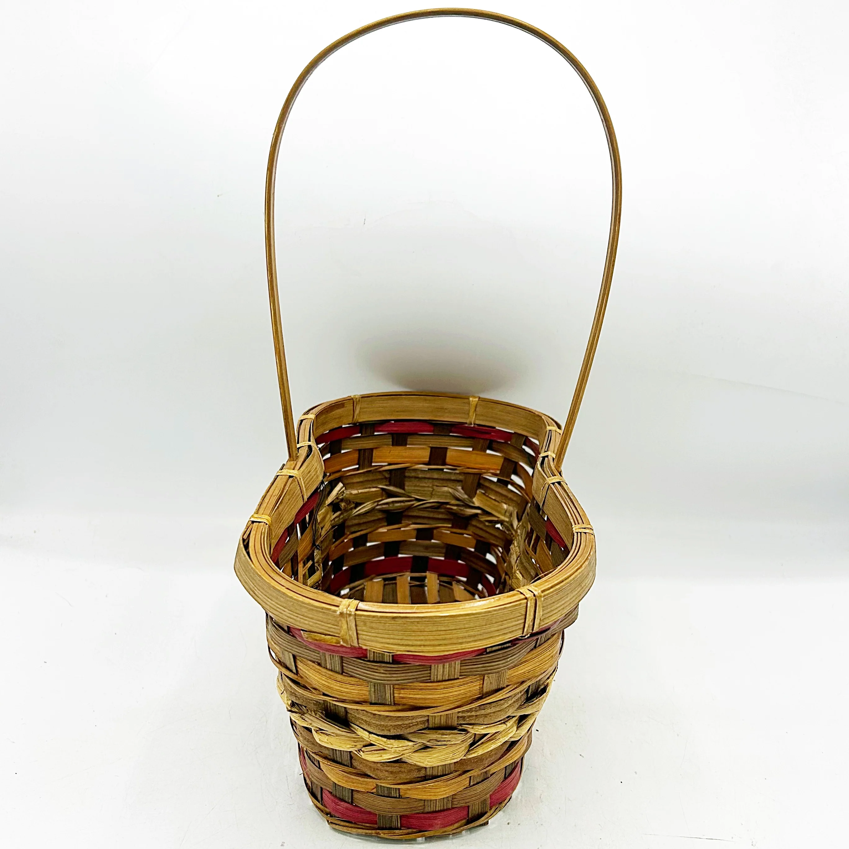 ๐ Double Section Wicker Basket with Handle - Image 6
