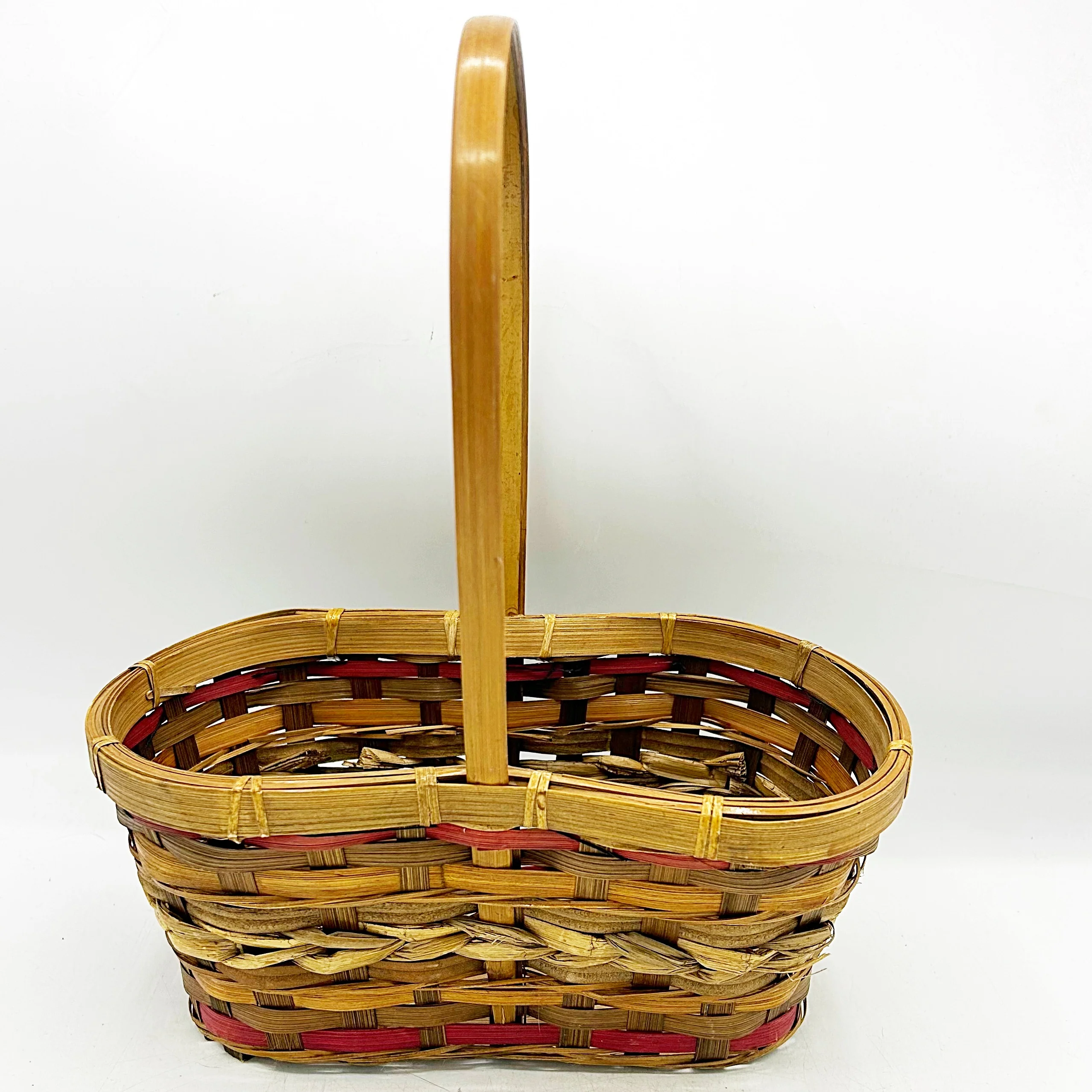 ๐ Double Section Wicker Basket with Handle - Image 7