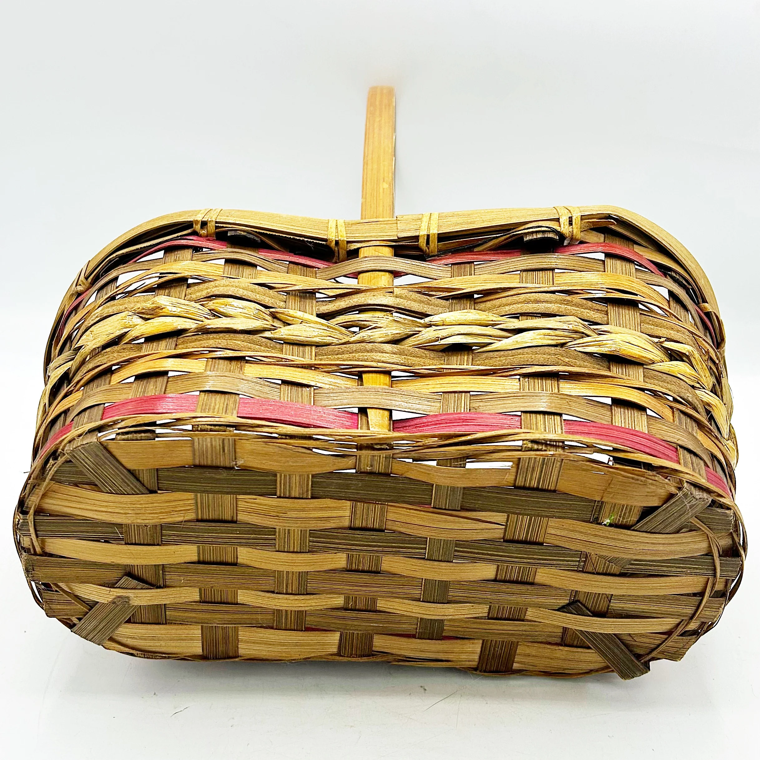 ๐ Double Section Wicker Basket with Handle - Image 8
