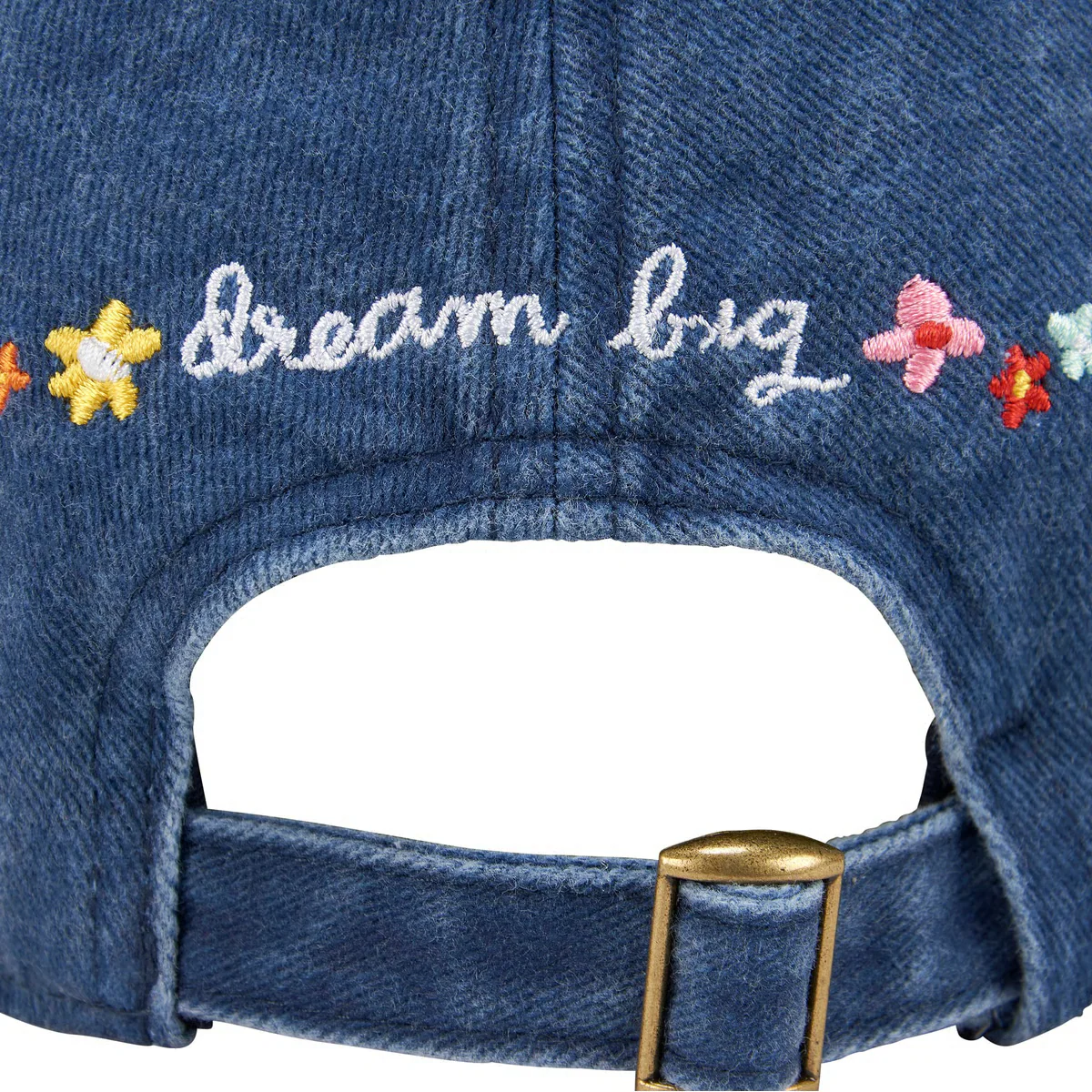 Dream Big Embroidered Floral Baseball Cap - Image 4