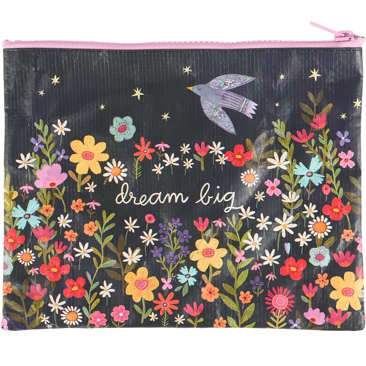 Dream Big Floral Zipper Pouch - Image 2