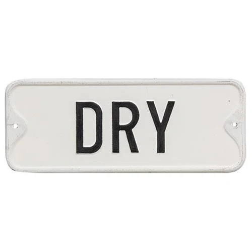 DRY Farmhouse 9" Laundry Metal Sign - Image 2