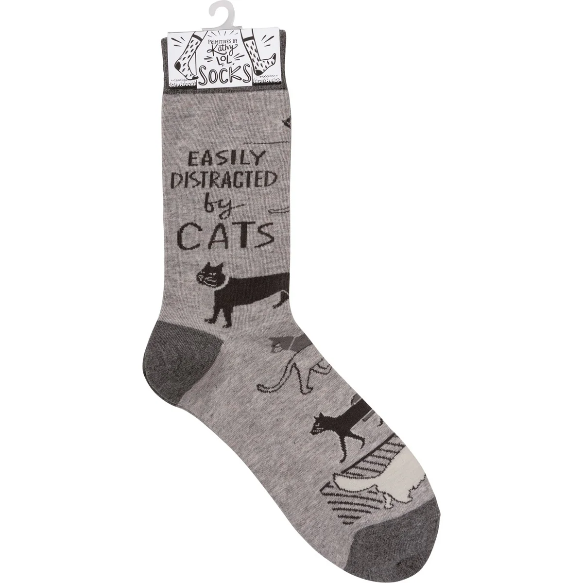 Easily Distracted By Cats Unisex Fun Socks - Image 4