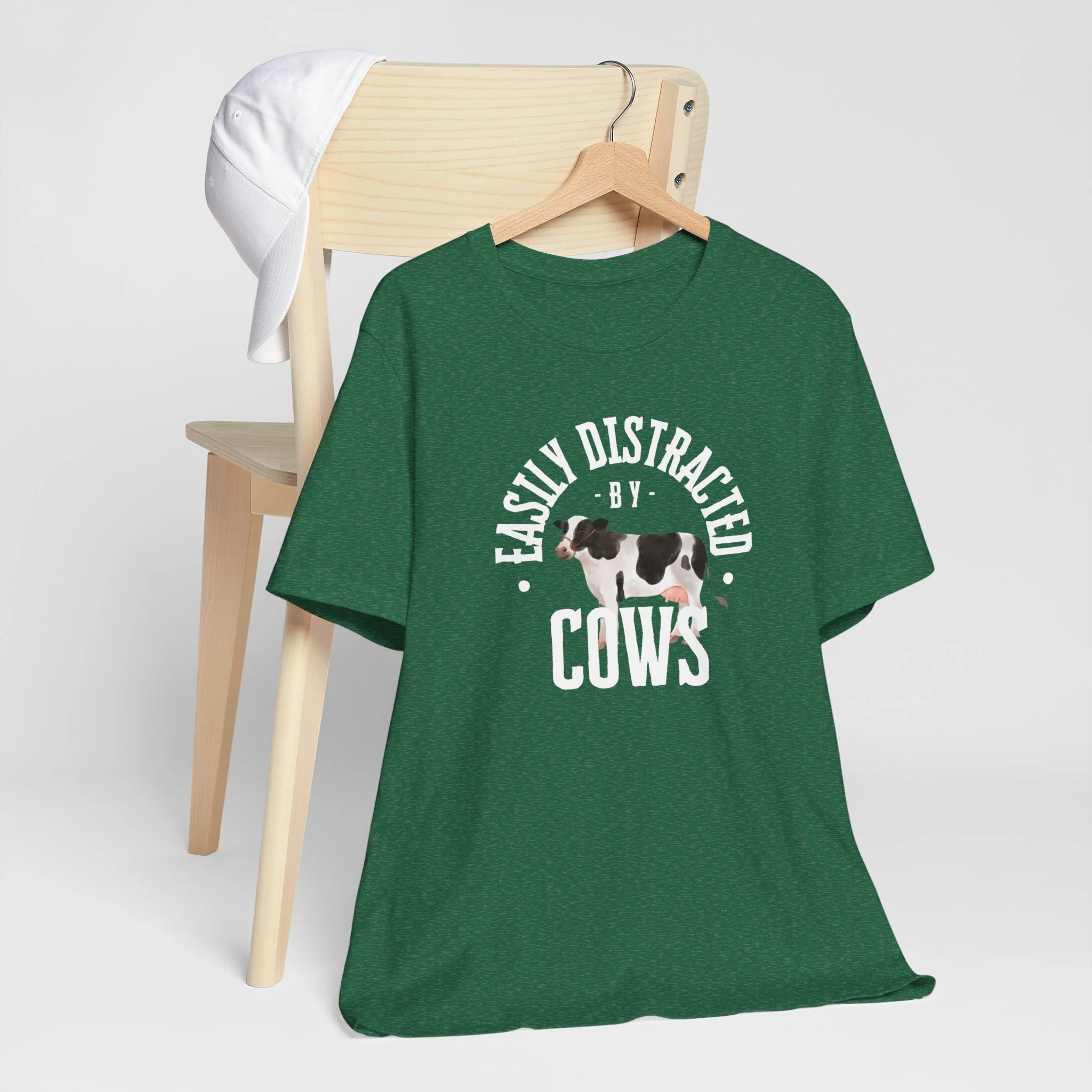 Easily Distracted by Cows Cozy T-Shirt - Image 10