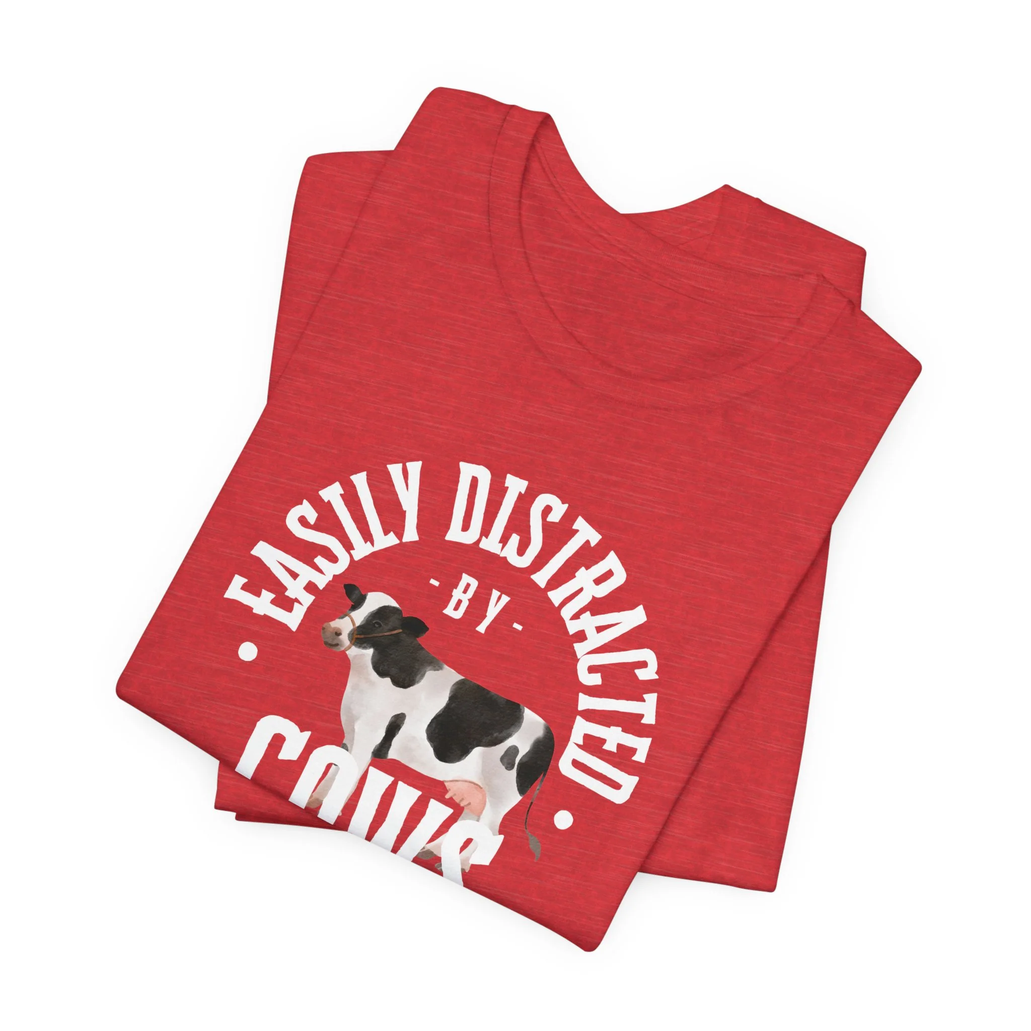 Easily Distracted by Cows Cozy T-Shirt - Image 5