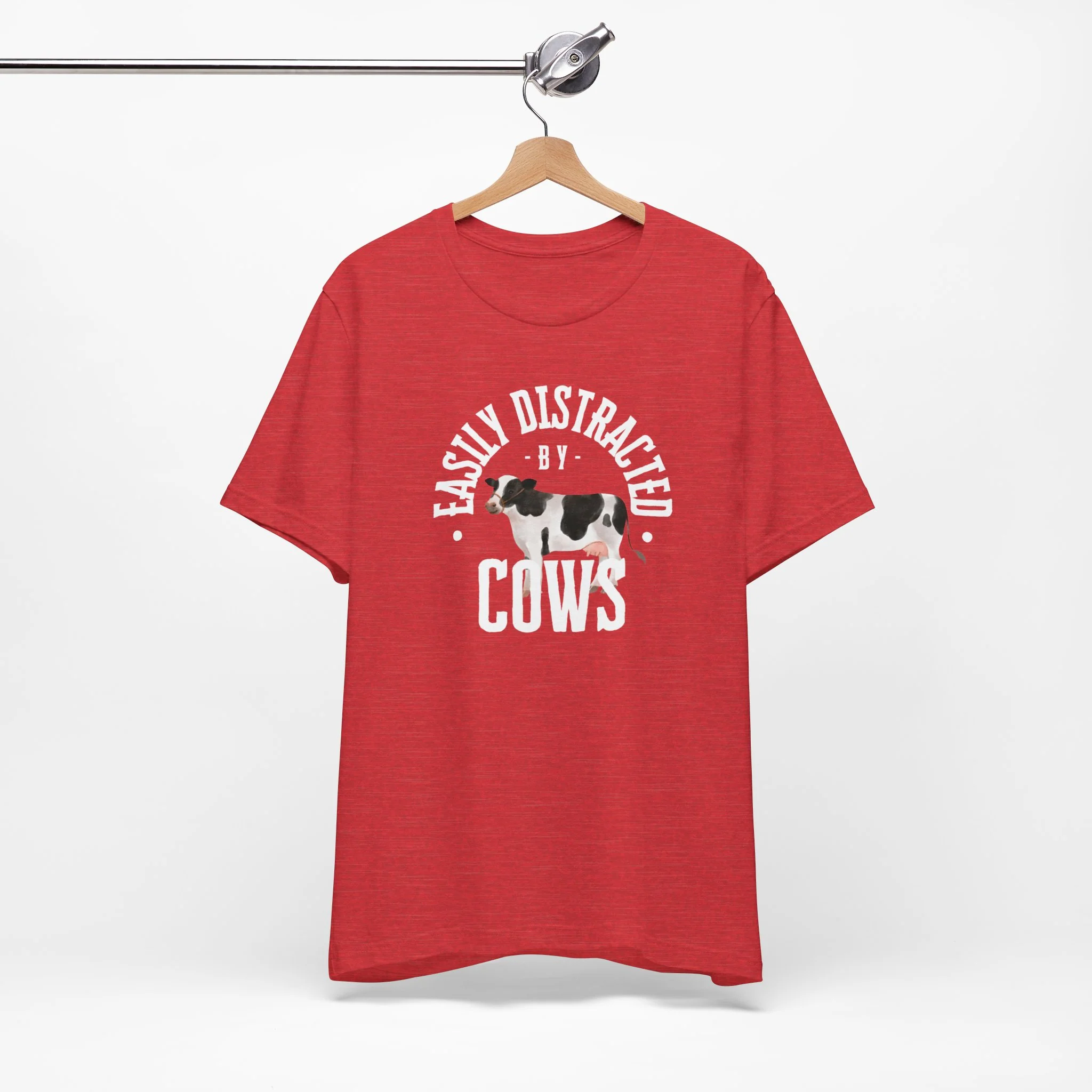Easily Distracted by Cows Cozy T-Shirt - Image 6
