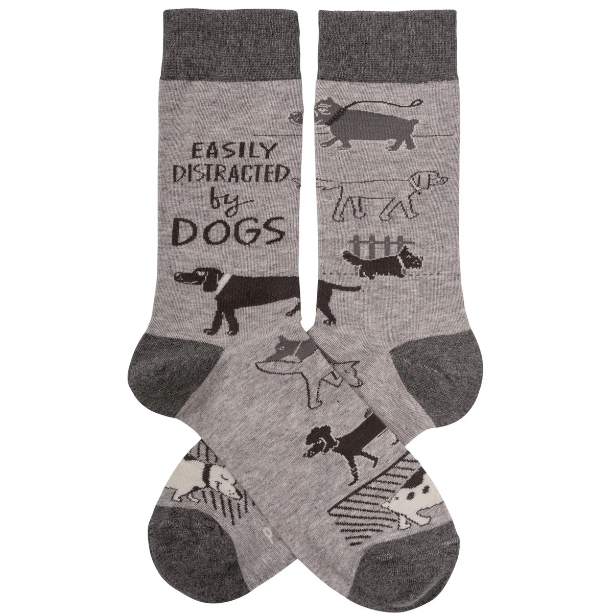 Easily Distracted By Dogs Unisex Fun Socks - Image 2