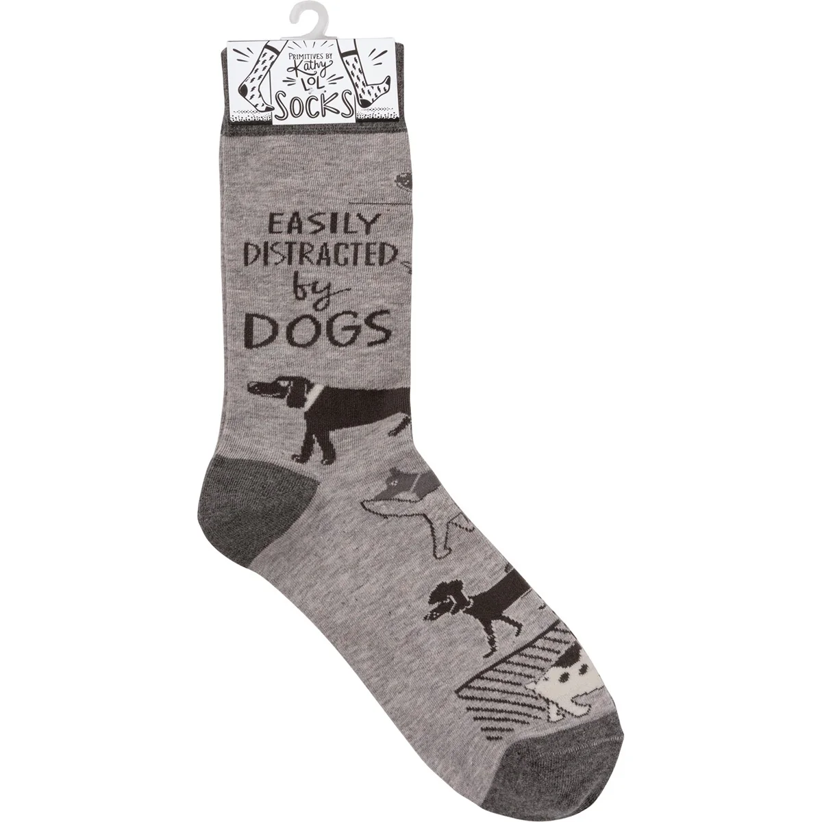 Easily Distracted By Dogs Unisex Fun Socks - Image 4