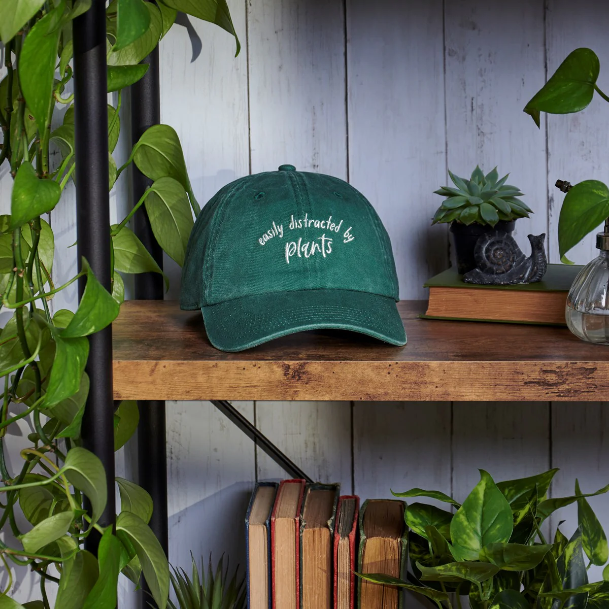 💙 Easily Distracted By Plants Baseball Cap - Image 2