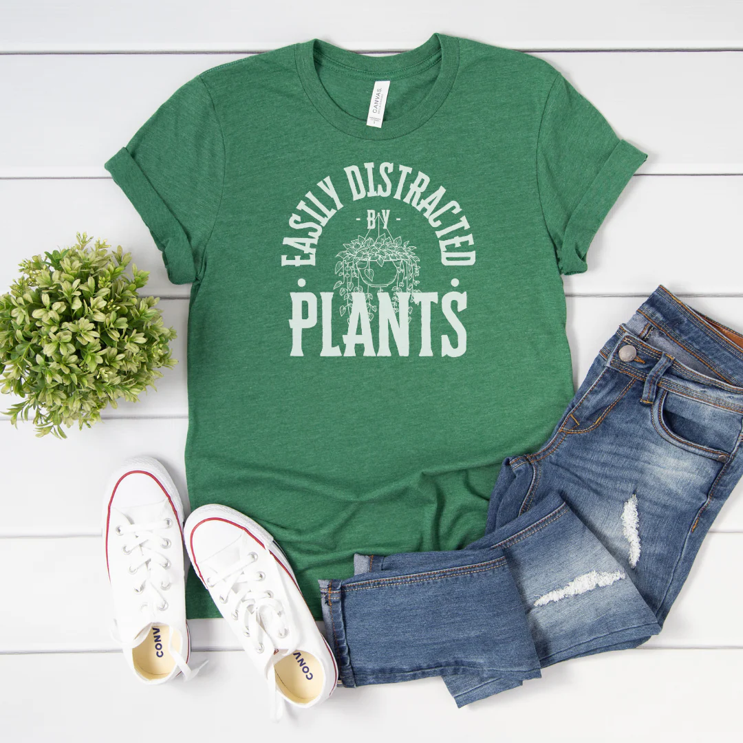Easily Distracted by Plants Cozy T-Shirt - Image 14