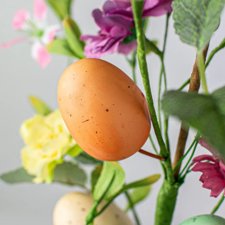 Easter Eggs and Flowers 24" Faux Floral Spray - Image 2