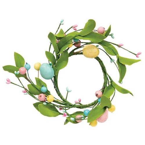 ๐ Easter Eggs & Herb Leaves 6" Faux Ring - Image 2