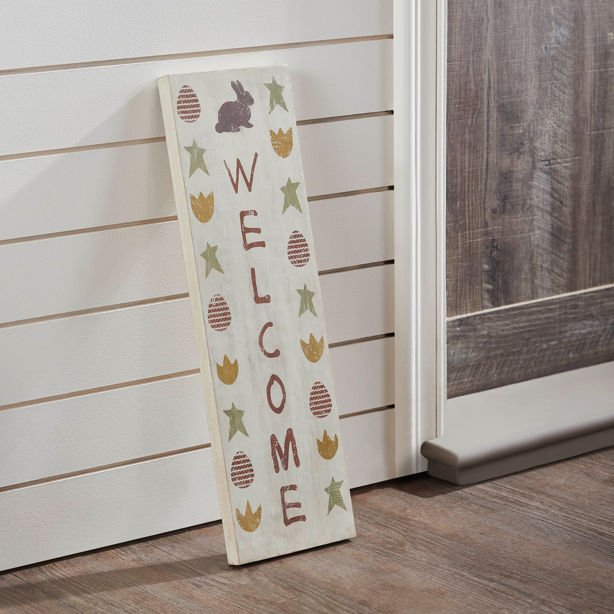 Easter Welcome 20" Wooden Sign