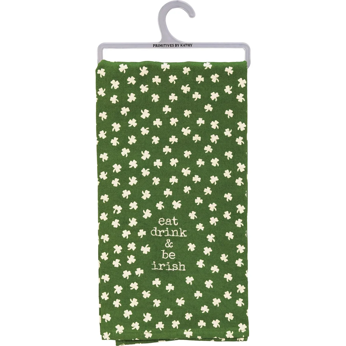 Eat Drink & Be Irish Shamrock Kitchen Towel
