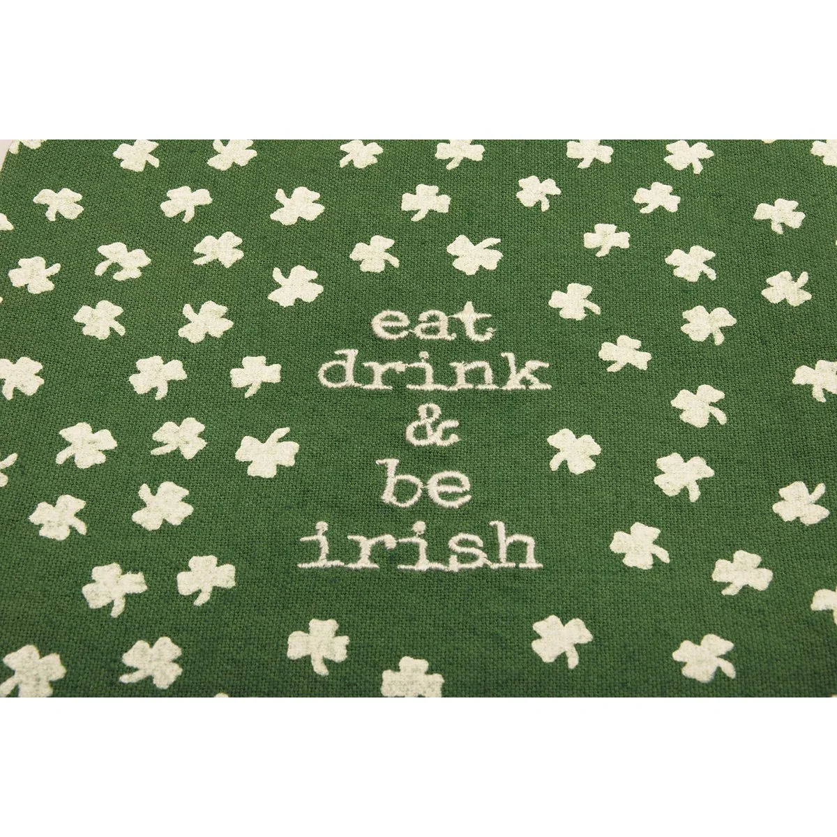 Eat Drink & Be Irish Shamrock Kitchen Towel - Image 4