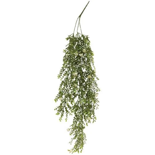 ๐ Eden's Gate Hanging 33" White Faux Floral Vine