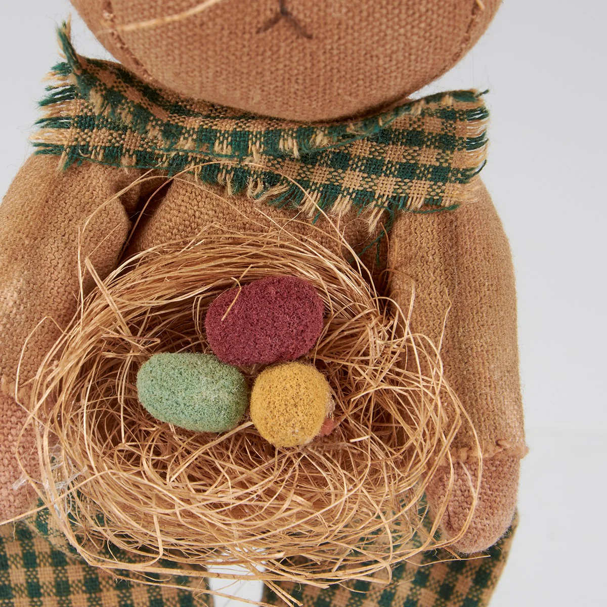 Egg Basket Bunny Fabric Easter Ornament - Image 4