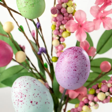 Egg Berry Peach Blossom 15" Pick - Image 2