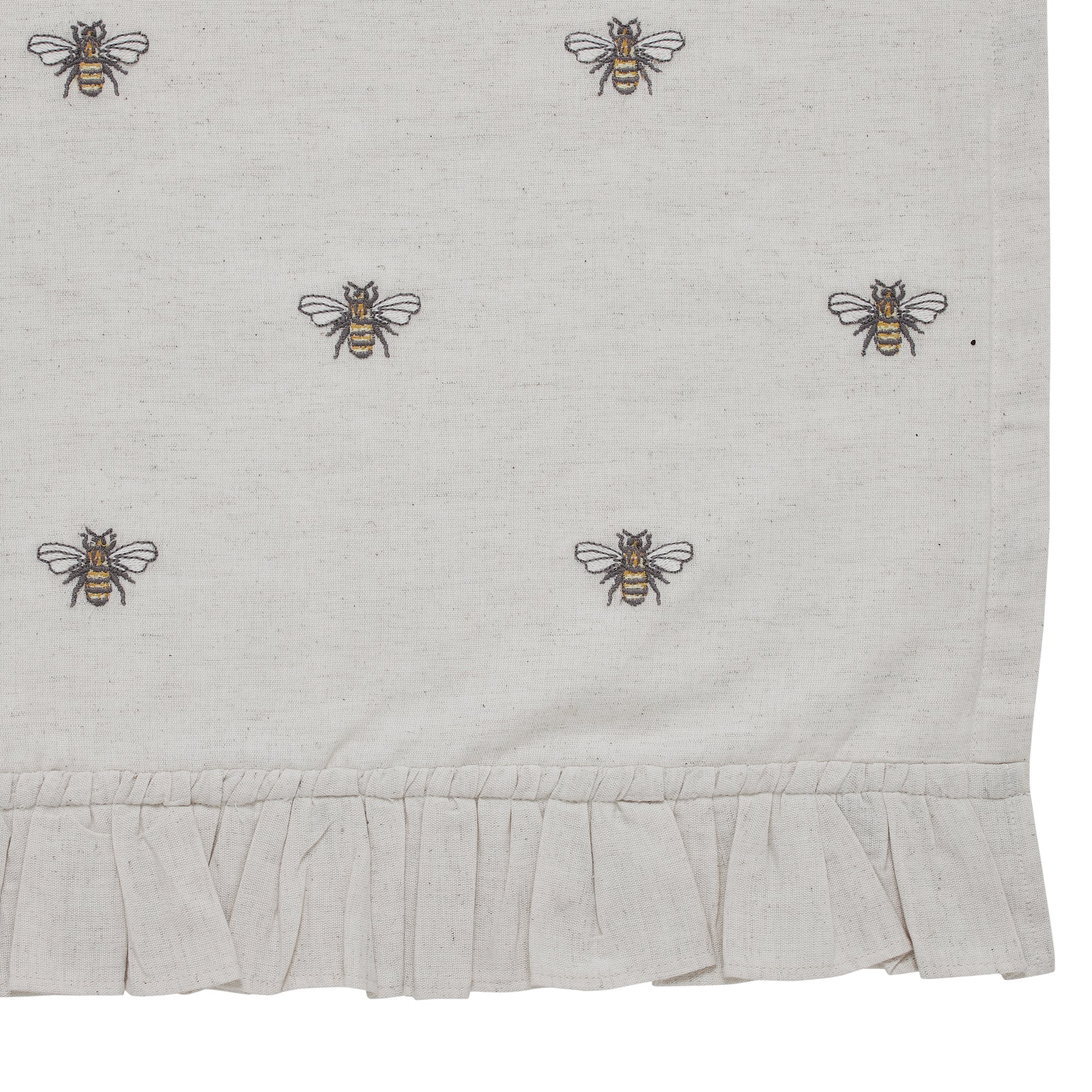 Embroidered Bee Tier Bistro Curtains Set of 2 24" x 36" - Image 8