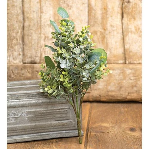 Enclave Eucalyptus 15.5" H Faux Foliage Bush