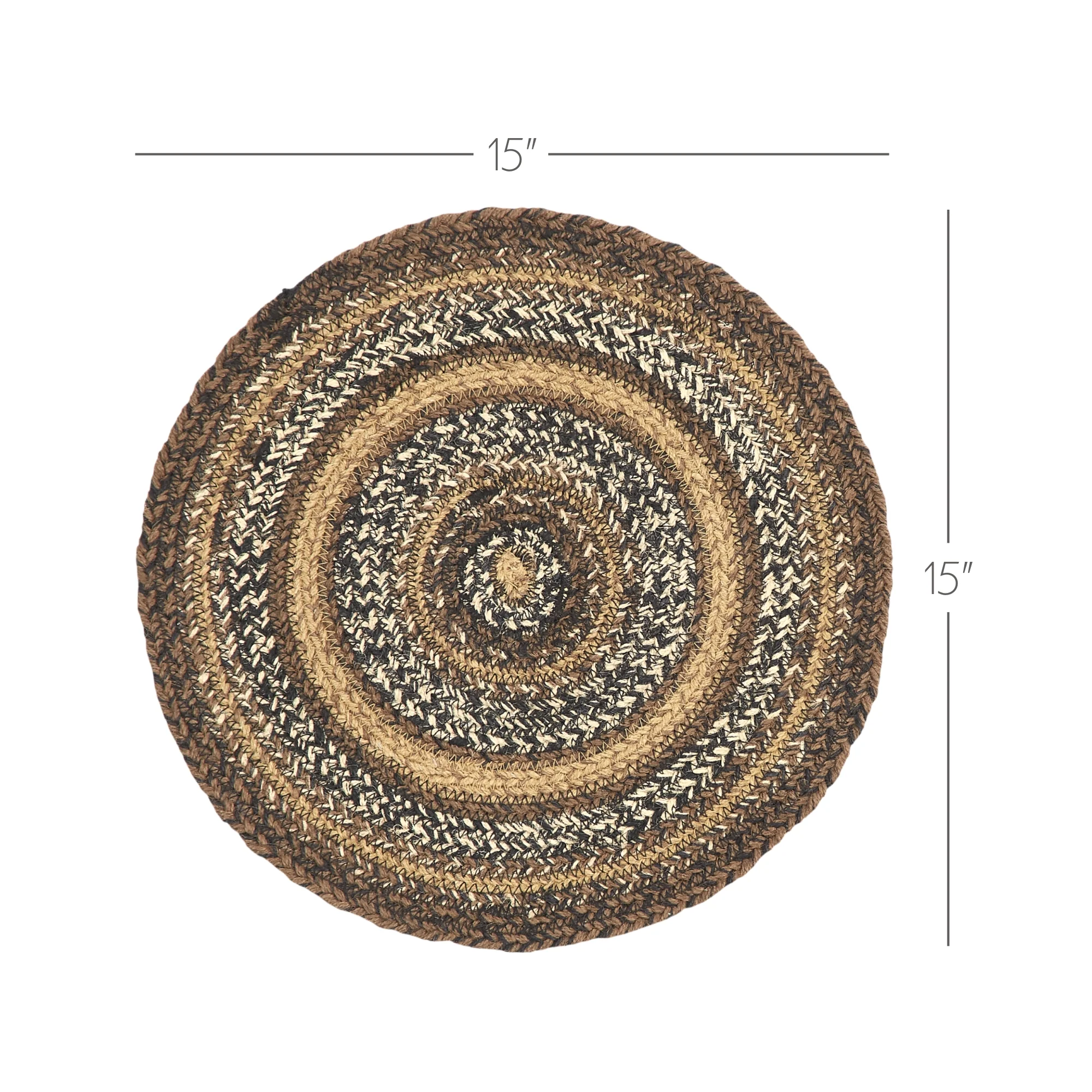 Espresso Jute Trivet 15" Diameter - Image 3