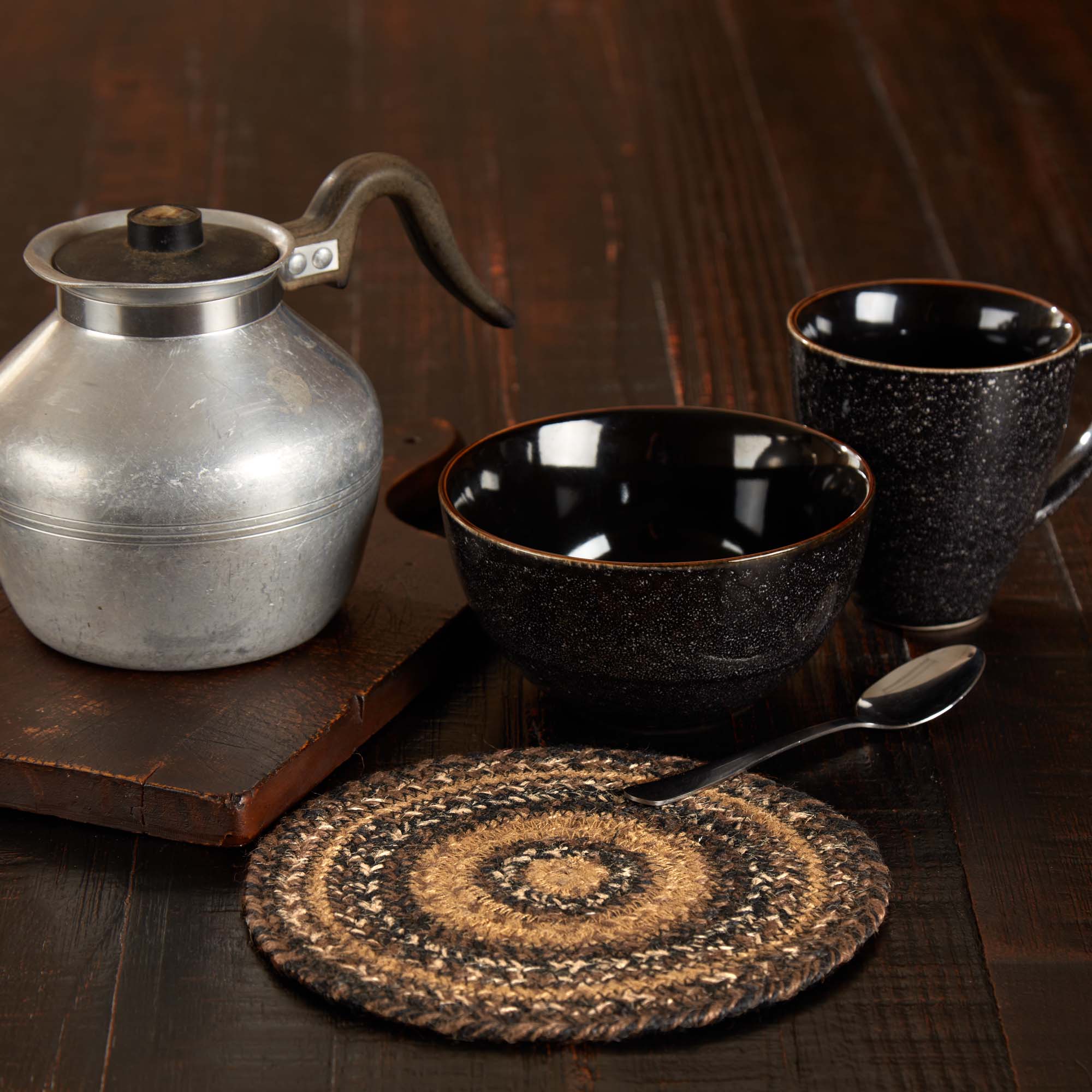 Espresso Jute Trivet 8"
