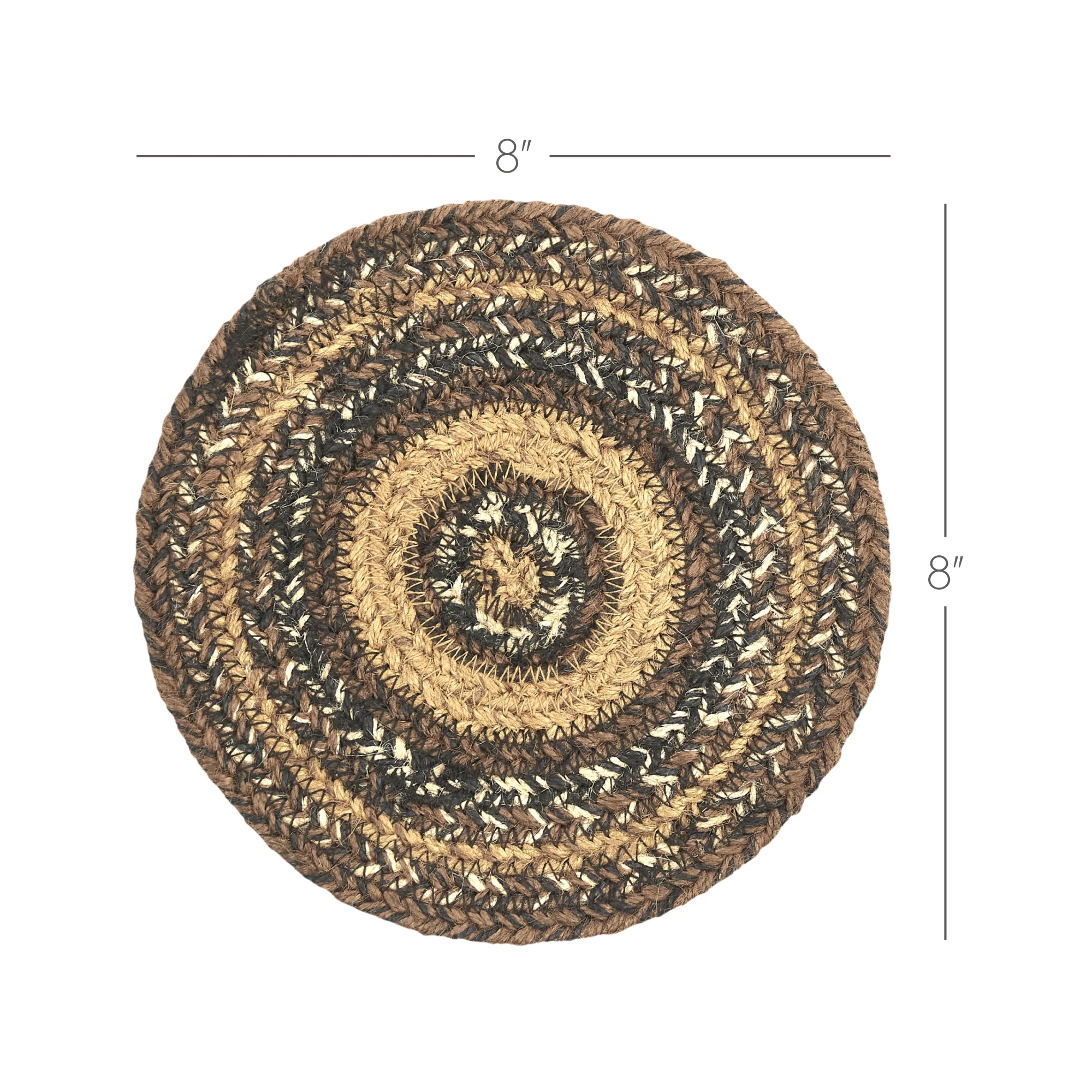 Espresso Jute Trivet 8" - Image 3