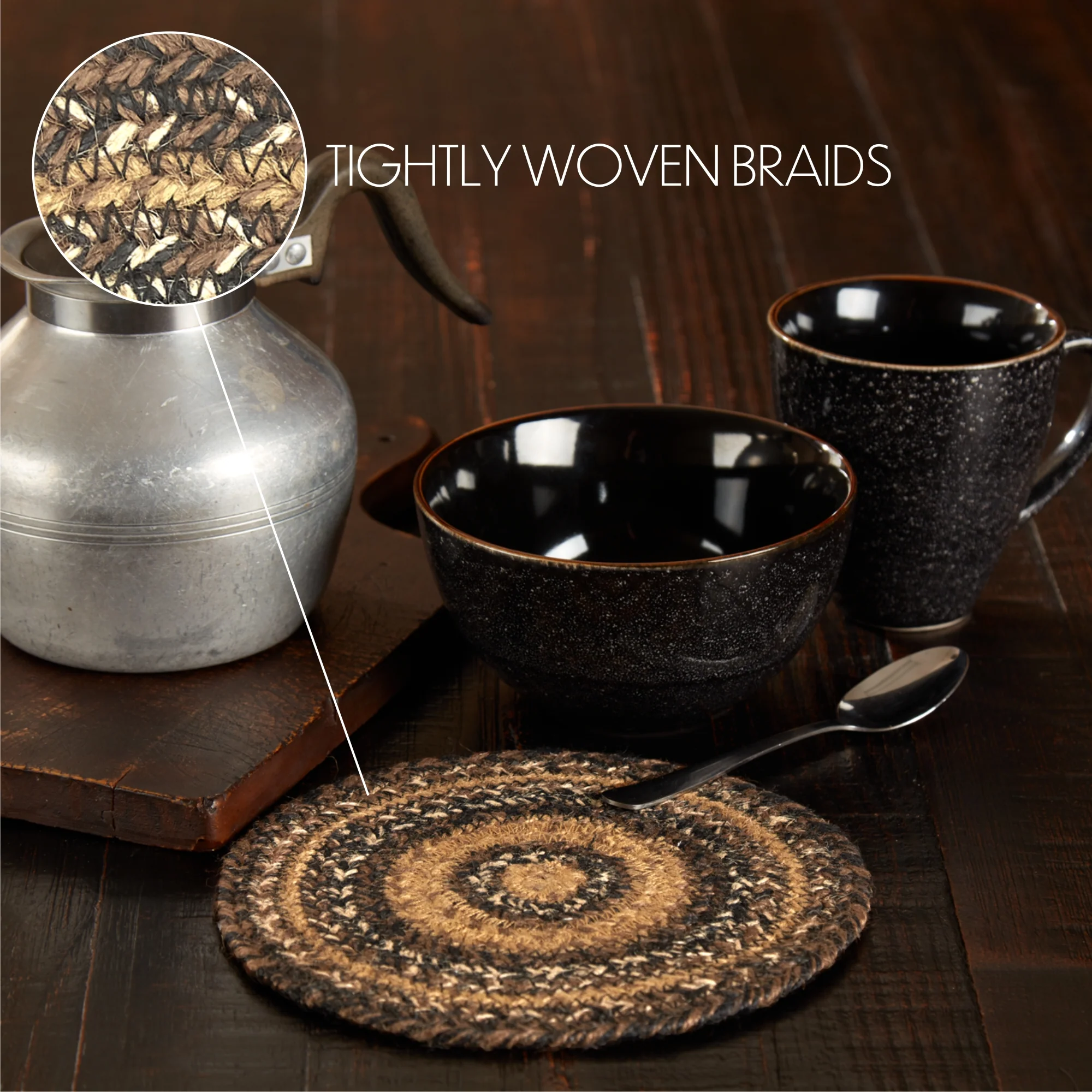 Espresso Jute Trivet 8" - Image 4