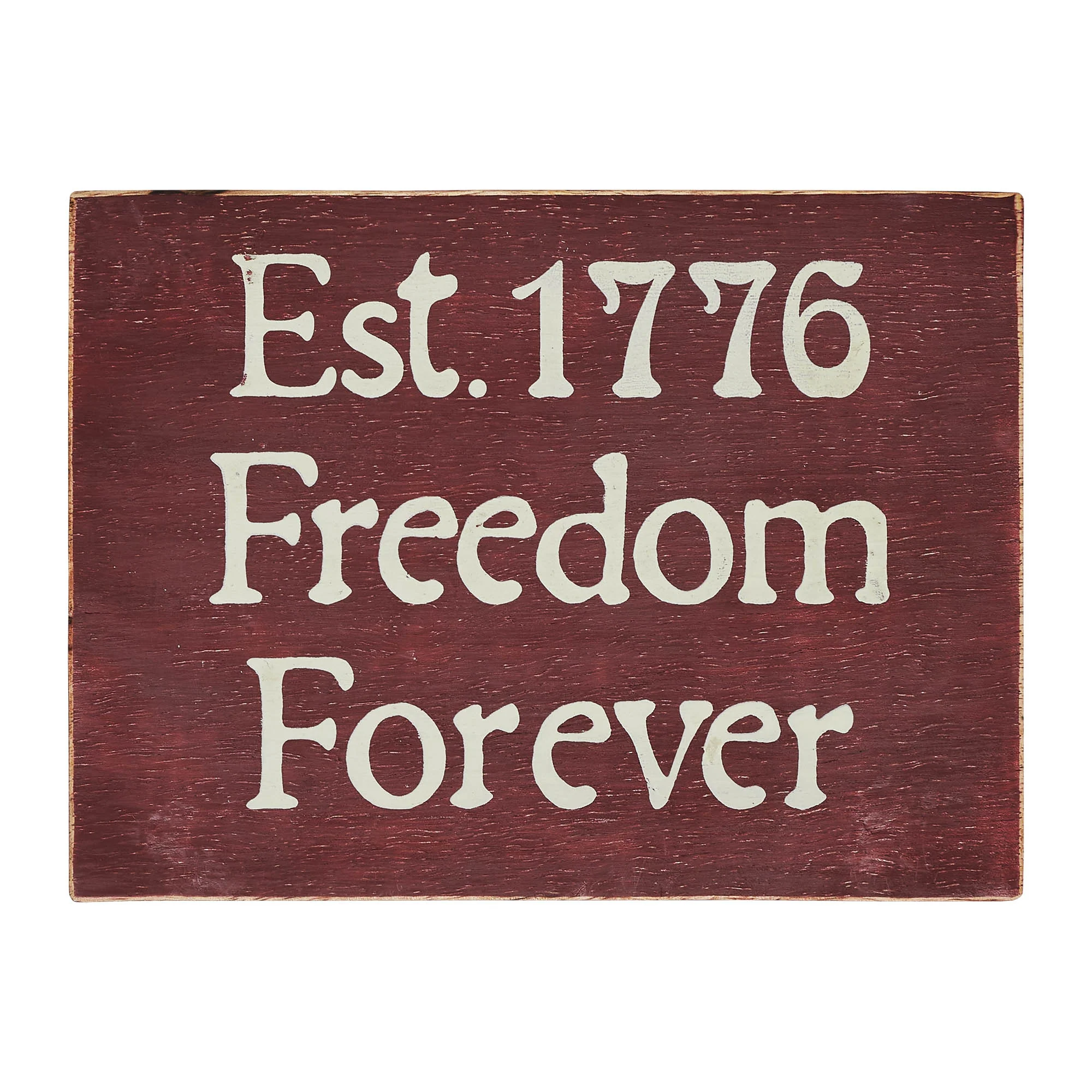 Est 1776 Freedom Forever Small Wooden Sign - Image 6