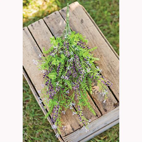 Eucalyptus Lavender Berry Botanical 20" L Bush Spray