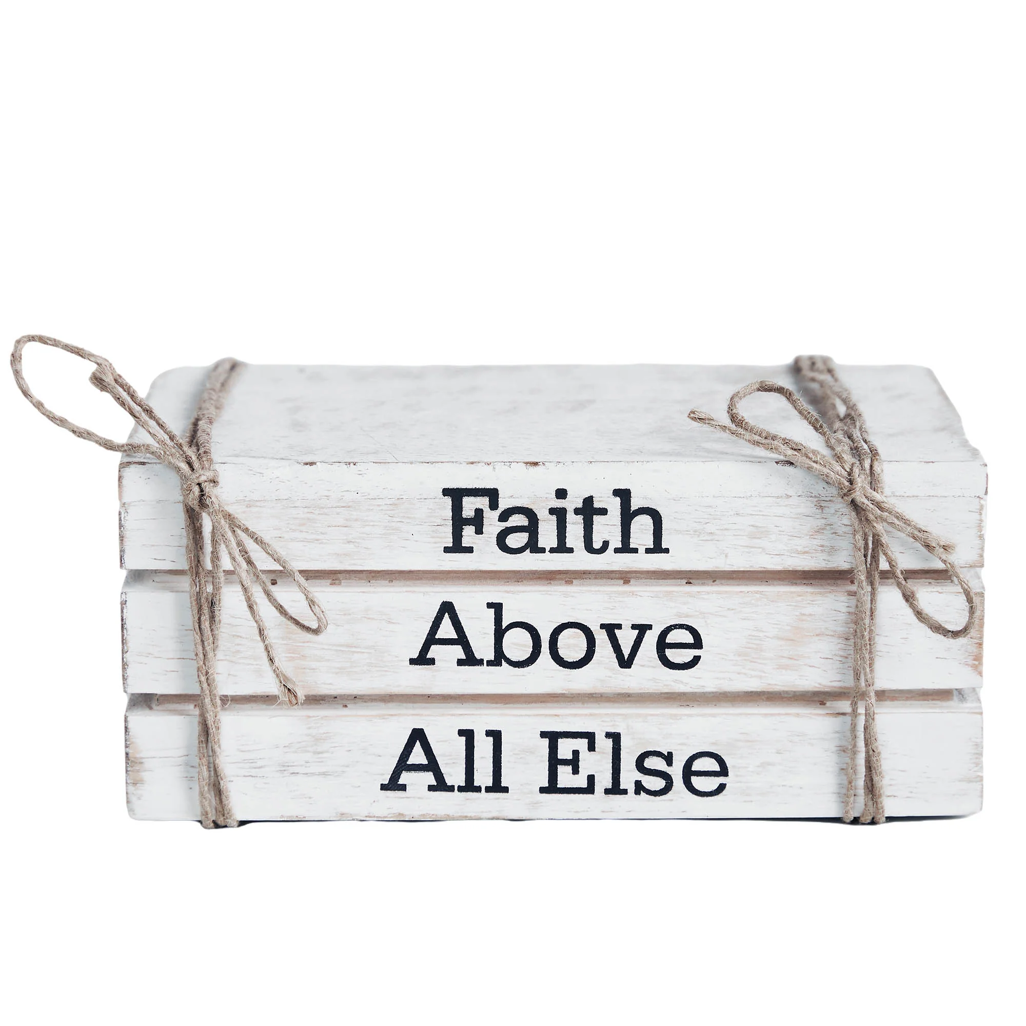 Faith Above All Else Faux Book Stack - Image 2