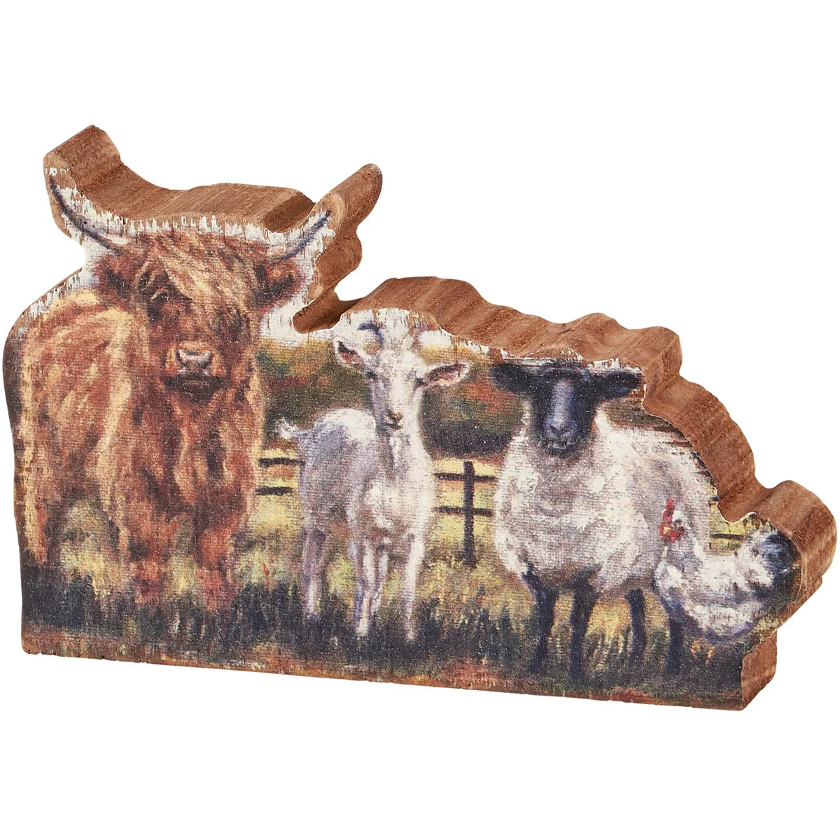 ๐ Fall Farm Family Chunky Sitter Sign