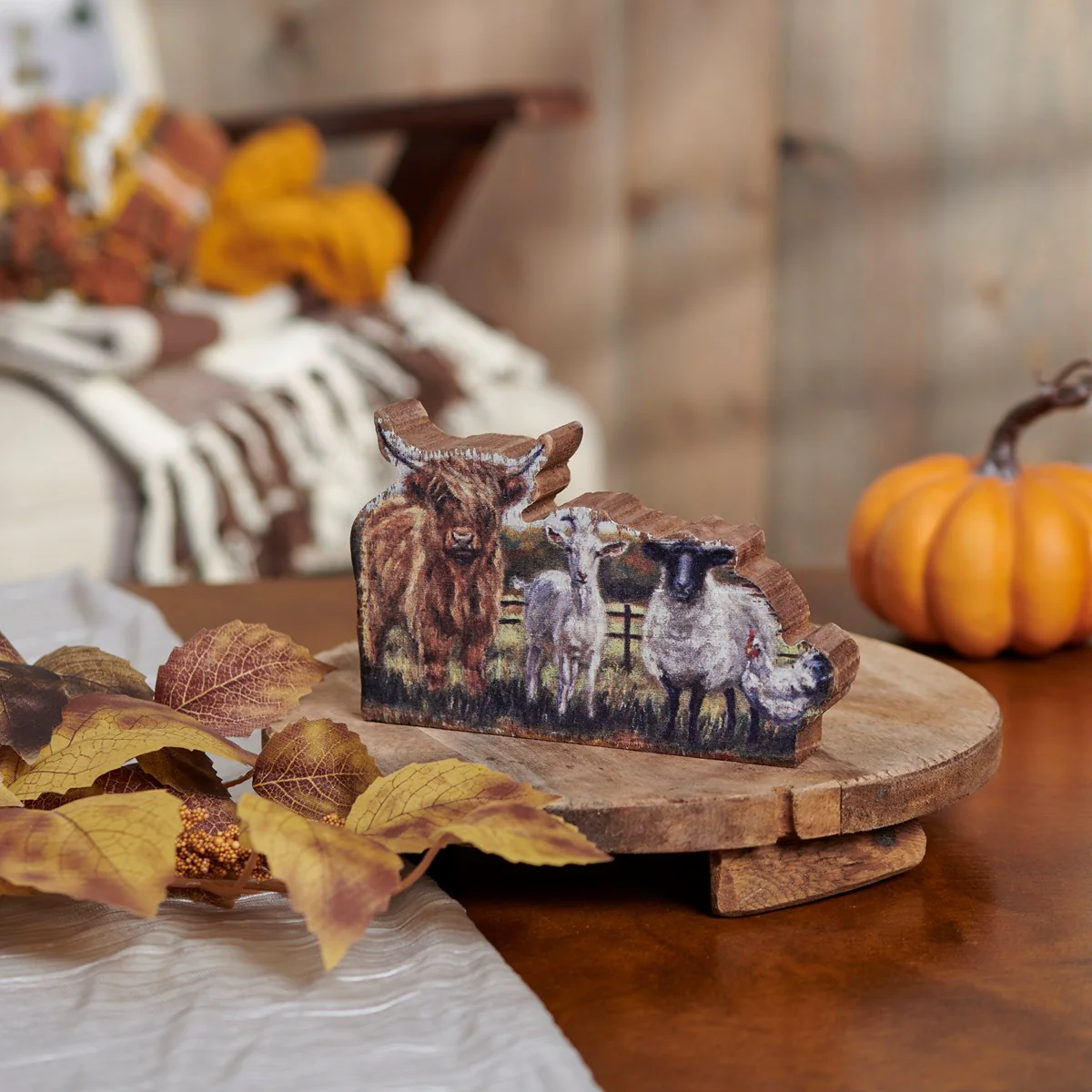 ๐ Fall Farm Family Chunky Sitter Sign - Image 2