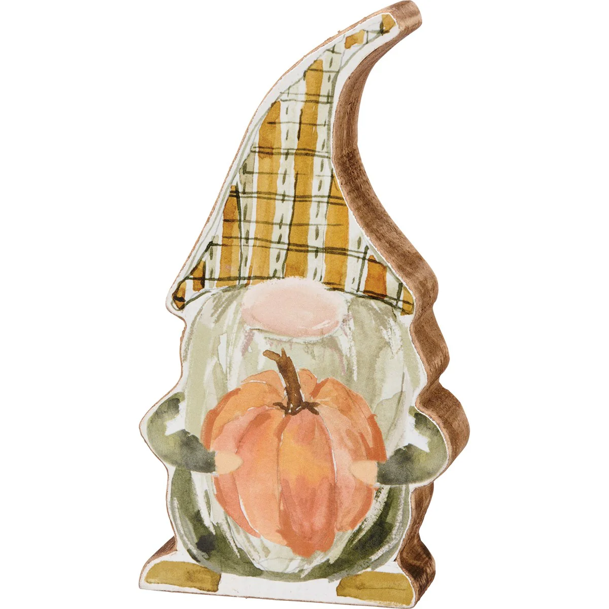 π Fall Gnome With Pumpkin Chunky Sitter