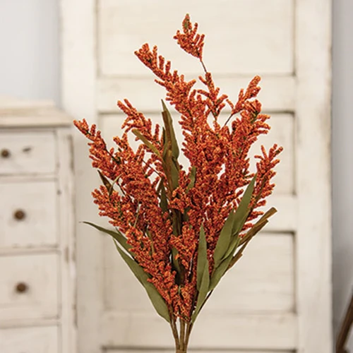 Fall Grass & Heather 24" Faux Foliage Bush - Image 2