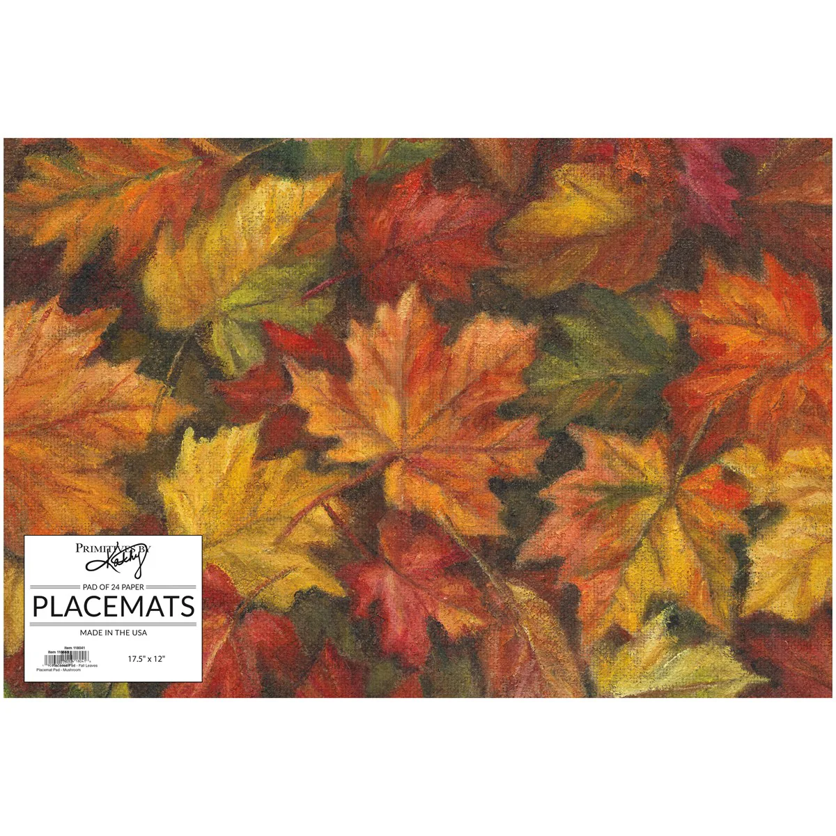 ๐ Fall Leaves Paper Placemat Pad of 24 - Image 3