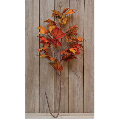 ๐ Fall Maple Leaves 37" Faux Fall Foliage Stem