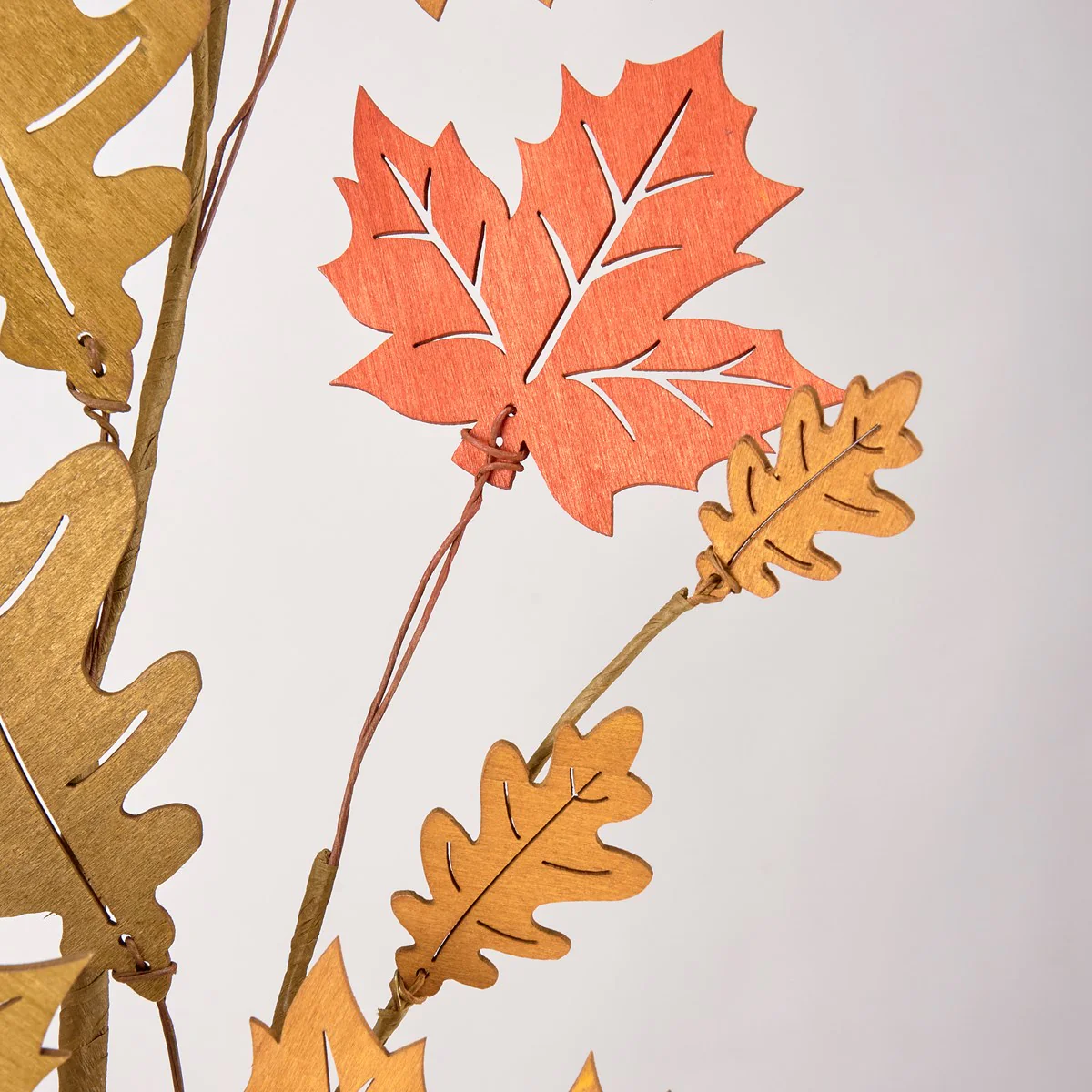 Fall Oak And Maple 30" Faux Foliage Pick - Image 3