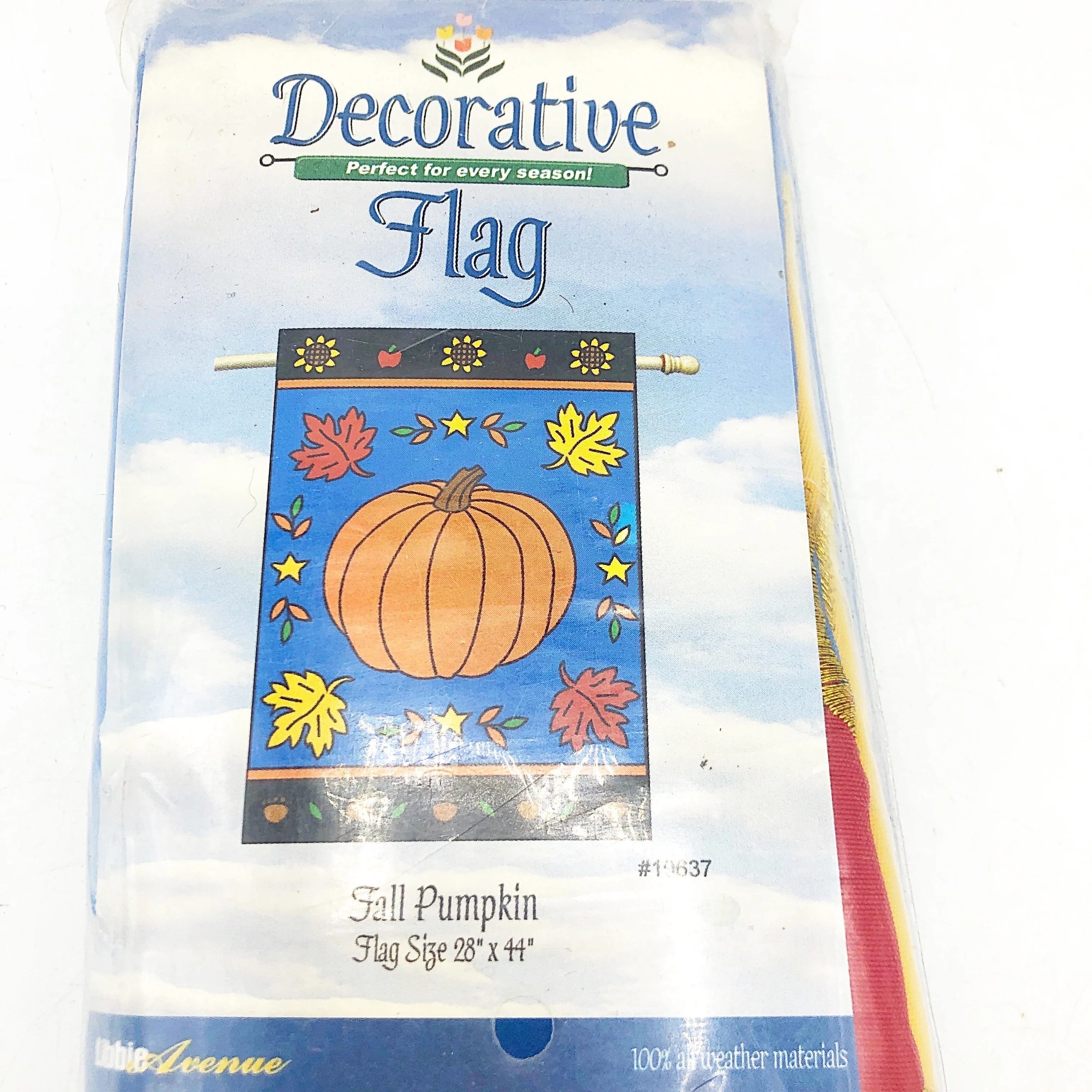 Fall Pumpkin Decorative Autumn Flag 28" x 44"