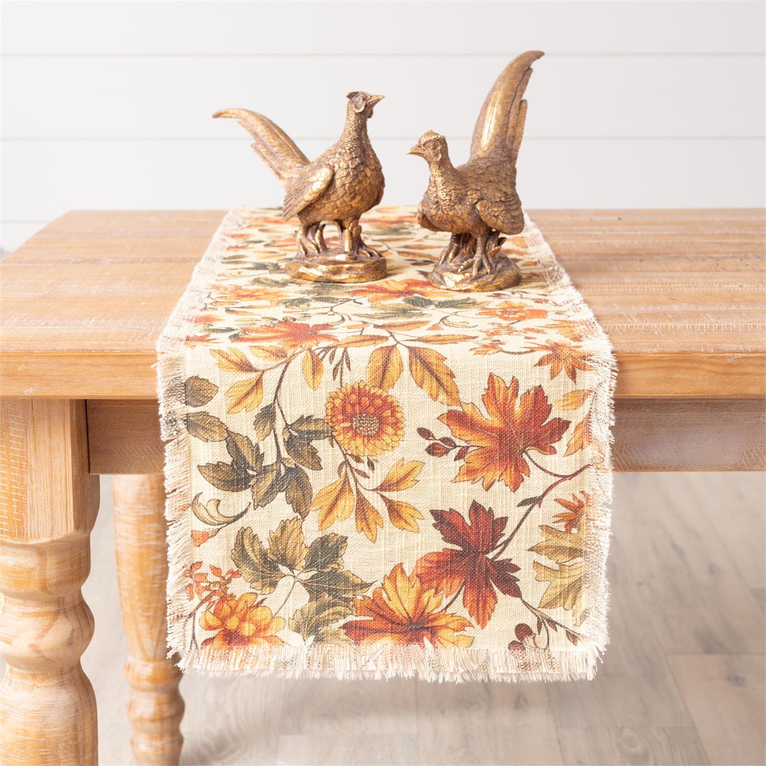 Falling Autumn Leaves 72" Table Runner - Image 2