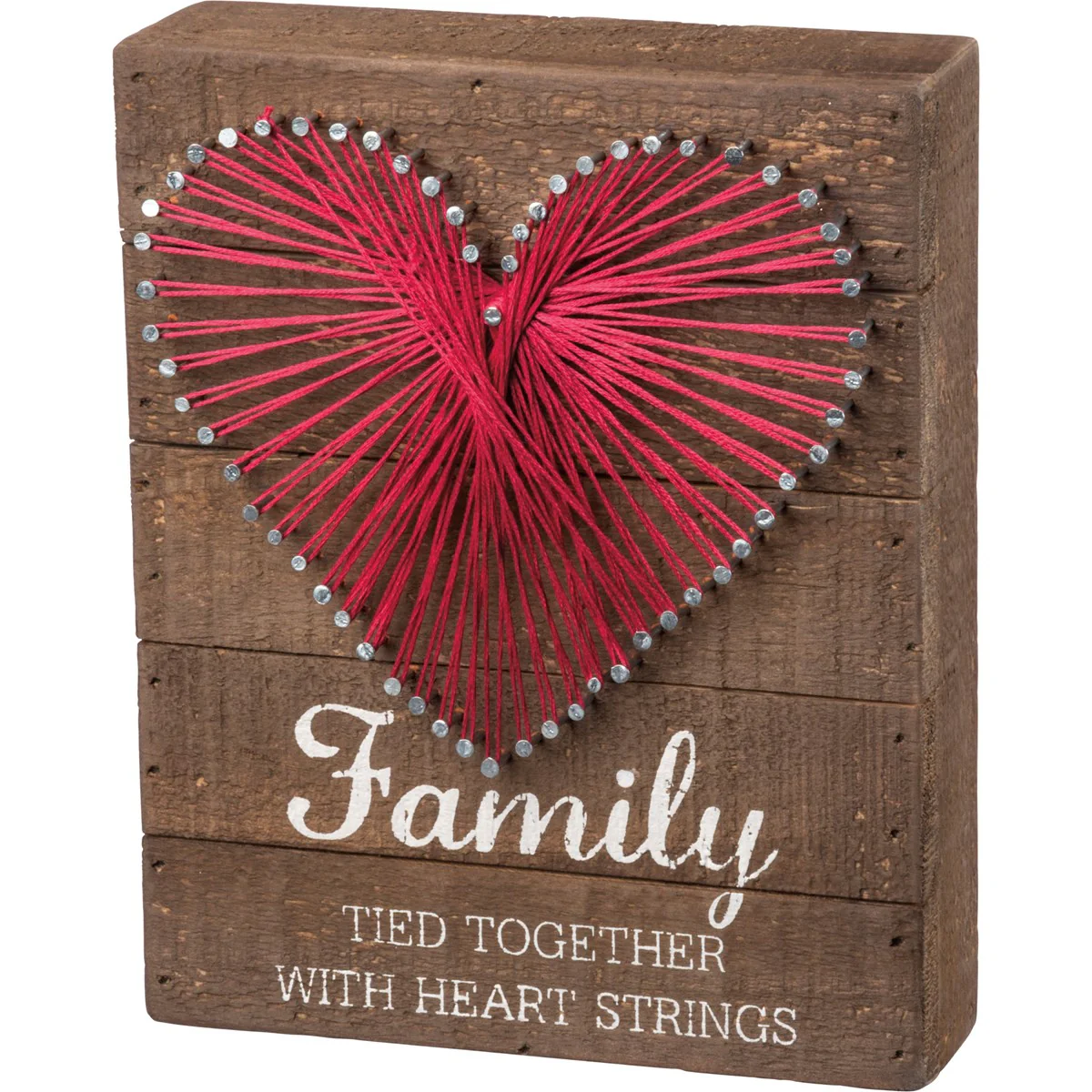 DAY 5 💗 14 DAYS OF LOVE 💗 Family Tied Together With Heart String Art